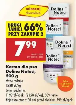 Biedronka Karma dla psa Dolina Noteci, 500 g oferta
