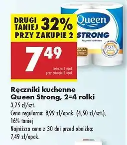 Biedronka Ręczniki kuchenne Queen Strong , 2-4 rolki oferta