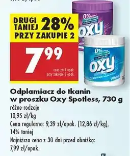 Biedronka Odplamiacz do tkanin w proszku Oxy Spotless 730 g oferta