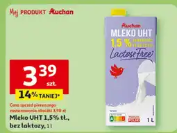 Auchan Mleko UHT 1,5% bez laktozy Auchan oferta