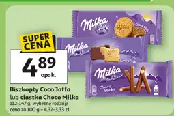 Auchan Biszkopty Coco Jaffa lub ciastka Choco Milka oferta