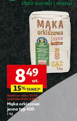 Auchan Mąka orkiszowa jasna typ 650 Auchan oferta