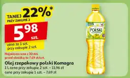 Auchan Olej rzepakowy polski Komagra oferta