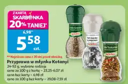 Auchan Przyprawa w młynku Kotanyi oferta