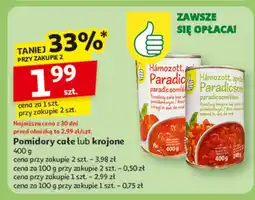 Auchan Pomidory całe lub krojone Hamozott oferta