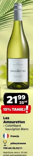 Netto Wino półwytrawne colombard-sauvignon Les Amourettes oferta