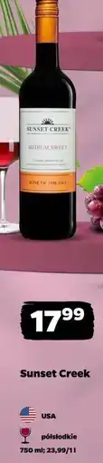 Netto Wino Sunset Creek Medium Sweet oferta