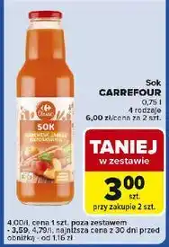 Carrefour Express Sok marchew-jabłko-brzoskwinia Carrefour oferta