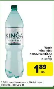 Carrefour Express Woda naturalna Kinga Pienińska oferta