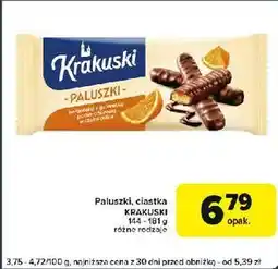 Globi Paluszki w czekoladzie z galaretką pomarańczową Krakuski oferta