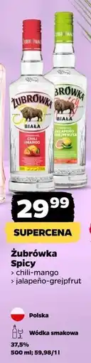 Netto Wódka jalapeno i grejpfrut Żubrówka Biała oferta