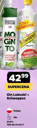 Netto Gin 700 ml + schweppes mojito 850 Lubuski oferta