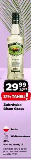 Netto Wódka Żubrówka Bison Grass oferta