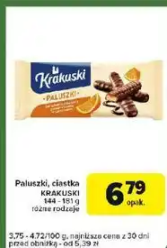 Carrefour Express Paluszki w czekoladzie z galaretką pomarańczową Krakuski oferta