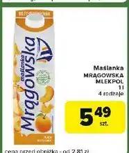Carrefour Express Maślanka brzoskwiniowa Mrągowska oferta