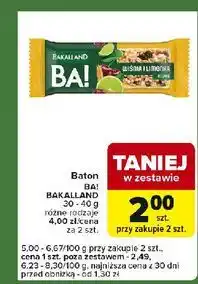 Carrefour Express Baton wiśnia i limonka Bakalland Ba! oferta