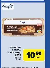 Carrefour Express Jaja ściółkowe kl.m Simpl oferta