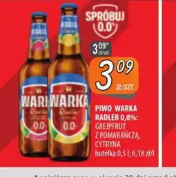 Społem Szczecin Piwo Warka Radler 0,0% oferta