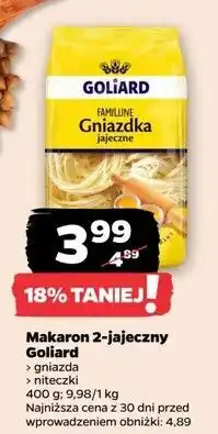 Netto Makaron familijne niteczki jajeczne Goliard oferta