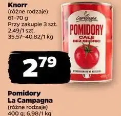 Netto Pomidory całe bez skórki w soku pomidorowym La Campagna oferta