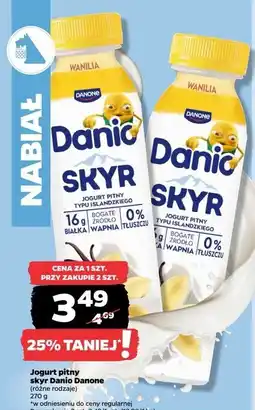 Netto Jogurt skyr wanilia Danone Danio oferta