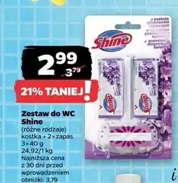 Netto Kostka do wc + 2x zapas lavender Shine Classic oferta