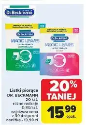 Carrefour Chusteczki wyłapujące kolor i wspomagające usuwanie brudu kwiatowa świeżość Dr. Beckmann oferta