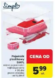 Carrefour Pojemnik plastikowy Simpl oferta