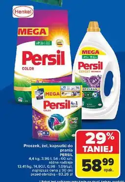 Carrefour Kapsułki do prania 4in1 deep clean color Persil Discs oferta