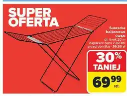 Carrefour Suszarka na pranie swan 20 m czarna oferta