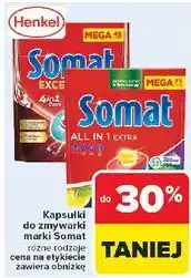Carrefour Tabletki do zmywarek lemon & lime Somat All In 1 oferta