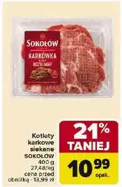 Carrefour Karkówka wieprzowa kotlety Sokołów oferta