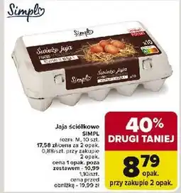 Carrefour Jaja ściółkowe kl.m Simpl oferta