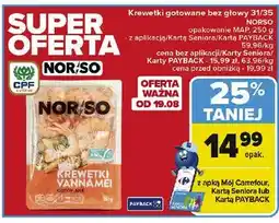 Carrefour Krewetki gotowane Norso oferta