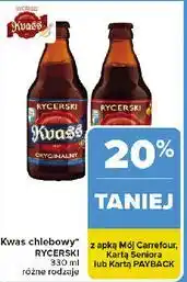 Carrefour Kwas chlebowy miodowy Bywaj Zdrów Rycerski oferta