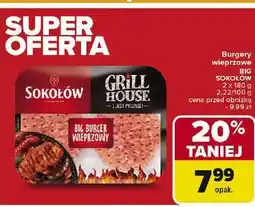 Carrefour Burgery wieprzowe Sokołów Grill House oferta