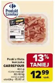 Carrefour Filet z piersi kurczaka paski Carrefour oferta