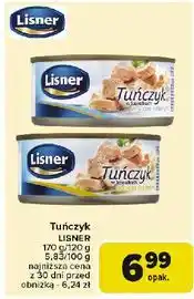 Carrefour Tuńczyk w kawałkach sosie własnym Lisner oferta