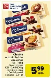 Carrefour Paluszki w czekoladzie z galaretką pomarańczową Krakuski oferta