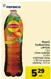 Carrefour Napój peach Lipton Ice Tea oferta