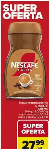 Carrefour Kawa Nescafe Crema oferta