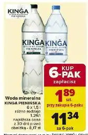 Carrefour Woda naturalna Kinga Pienińska oferta