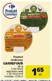 Carrefour Pasztet drobiowy z pomidorami Carrefour oferta
