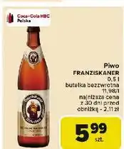 Carrefour Piwo Franziskaner Weissbier Kristallklar oferta
