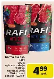 Carrefour Karma dla psa z jagnięciną borówką i żurawiną Rafi oferta