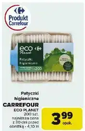 Carrefour Patyczki higieniczne Carrefour Eco Planet oferta