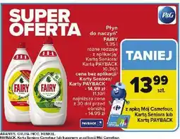 Carrefour Płyn do mycia naczyń apple Fairy oferta