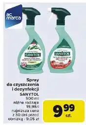 Carrefour Płyn dezynfekujący i czyszczący grapefruit trawa cytrynowa Sanytol oferta