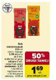 Carrefour Sok polskie jabłko Cymes Owocozaur oferta