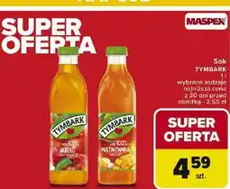 Carrefour Sok jabłkowy 100% Tymbark oferta